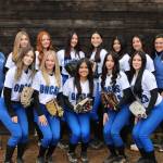 Cienna Richardson photo.
Vikings softball team. Back row, l;-r: Head Coach Lilly Rodgers, Francis Raymar, Emma Anderson, Scarlet Luft, Emilia Rios, Lucy Rios, Renata Puente, Assistant Coach Rene Clank. Front row, l-r: Ivy Shaefer, Molly Johnston, Tina Malaspina, Isla Sasan, Katiyanna Mcgarry.