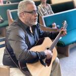 Contributed photo.
OCS guitar teacher, Mr. Rivera, led the students at the fest.