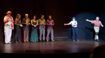 Darrell Kirk photo.
Members of OIFR showcase their awards.