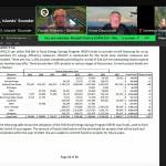 Directors review a table showing the utilization of Rural Energy Savings Program loan funds, used to fund the Switch It Up program.