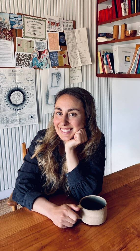 Asa Whitridge photo. 
Sarah Whitridge at home on Orcas Island.