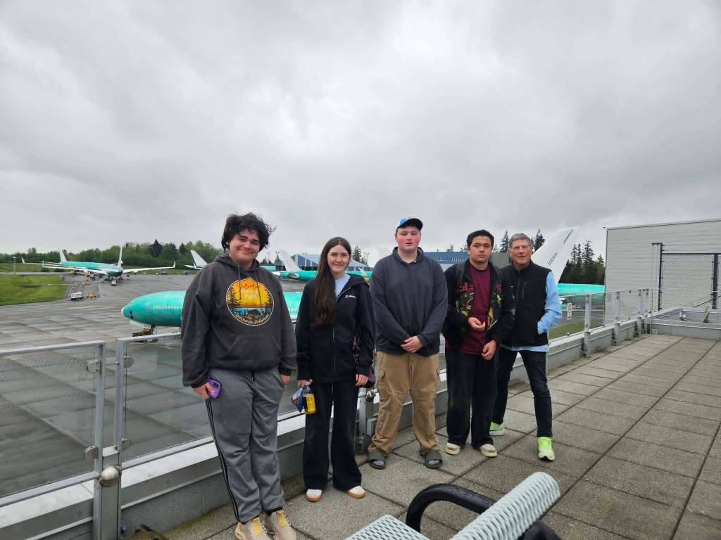 Contributed photo.
OCS students visited the Boeing production facility in Everett.
