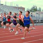Darrell Kirk photo.
Orcas Island High School student-athletes at Mt. Vernon on Thursday, May 7.