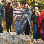 Darrell Kirk photo.
Sacred Sunrise Ceremony at Mount Constitution during the Gathering on the Eagles in late May of this year.