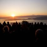 Darrell Kirk photo.
Sacred Sunrise Ceremony at Mount Constitution during the Gathering on the Eagles in late May of this year.