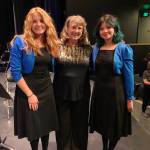 Contributed photos.
Graduating strings seniors Lola Walker (left) and Yeneisy Marquez Arevalo (right) with Pamela Wright.