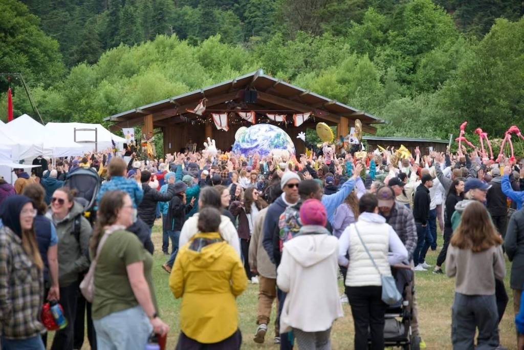 Darrell Kirk photo.
The Eastsound Village Green is used for many community events.