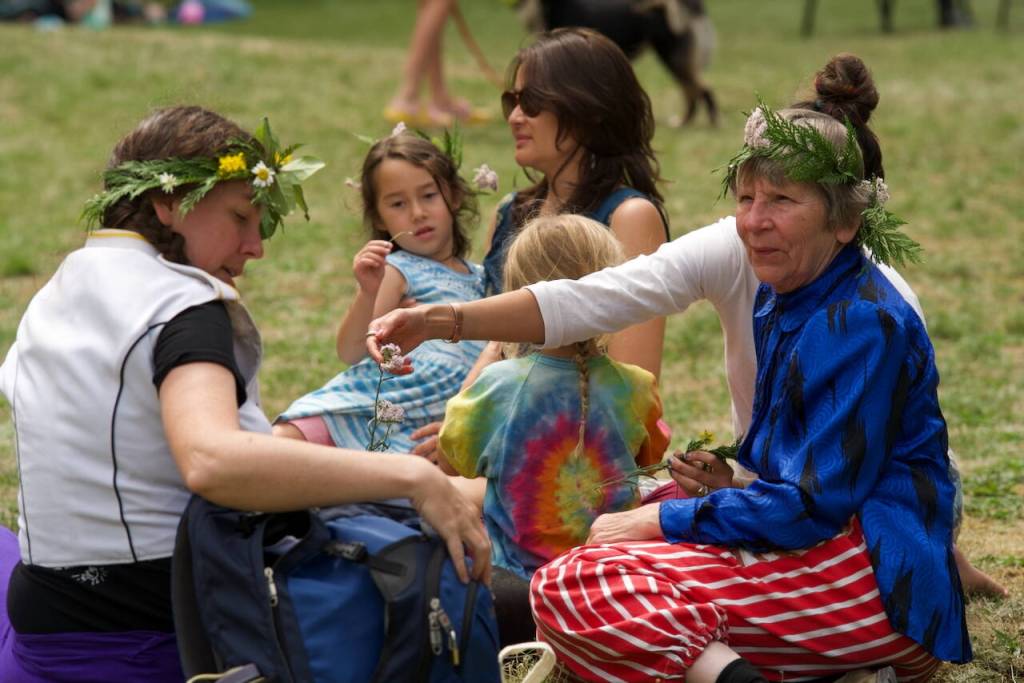 Darrell Kirk photo.
Community members gather for Aqua Chautauqua.